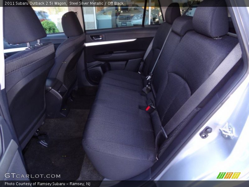 Steel Silver Metallic / Off Black 2011 Subaru Outback 2.5i Wagon