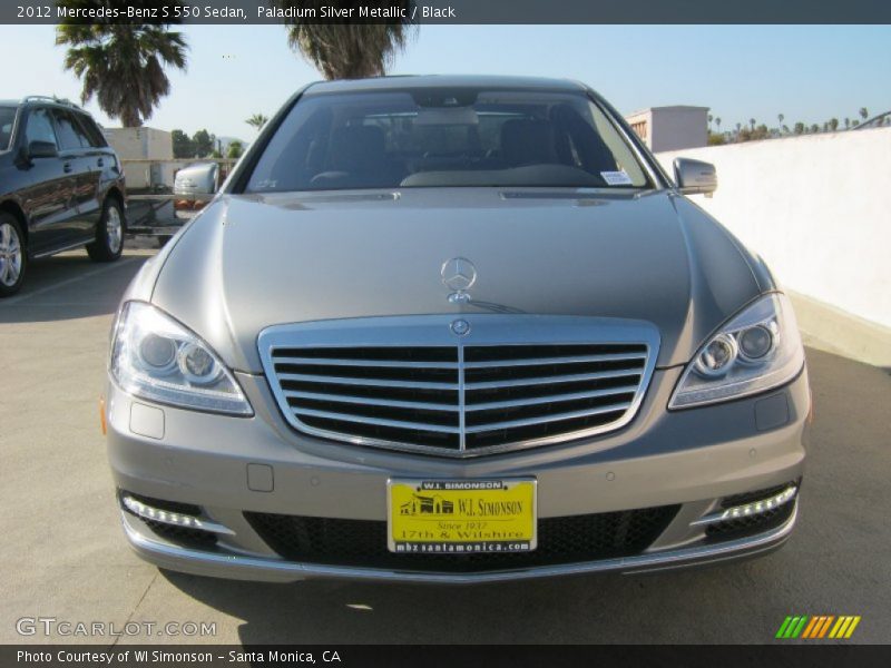 Paladium Silver Metallic / Black 2012 Mercedes-Benz S 550 Sedan
