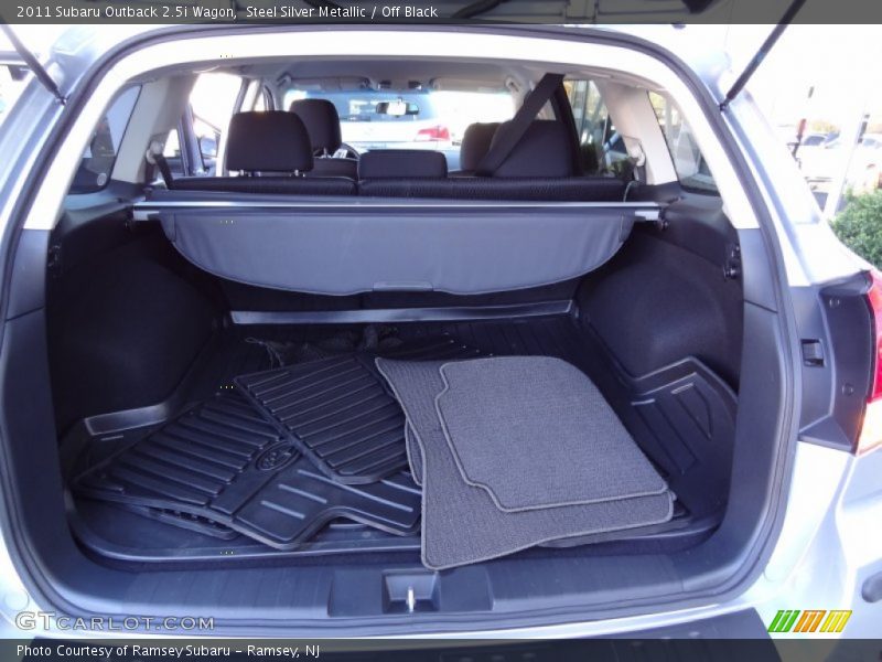 Steel Silver Metallic / Off Black 2011 Subaru Outback 2.5i Wagon