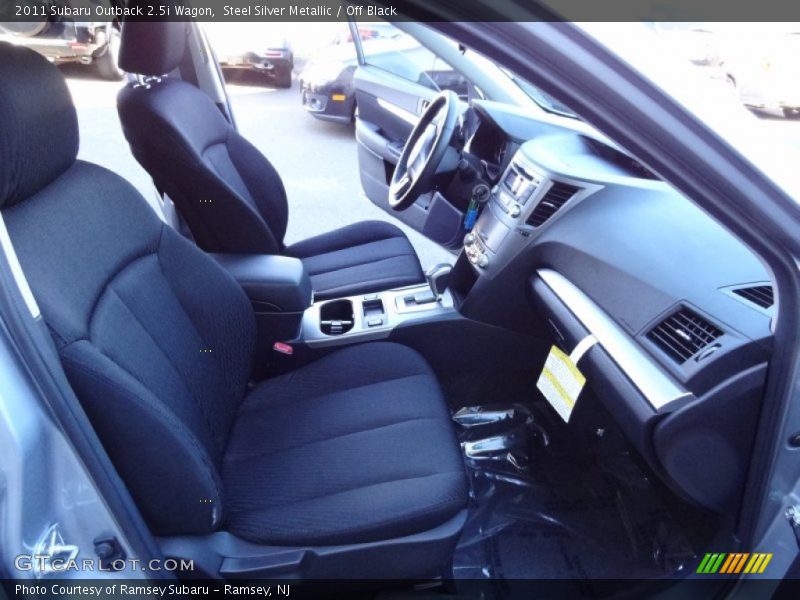 Steel Silver Metallic / Off Black 2011 Subaru Outback 2.5i Wagon