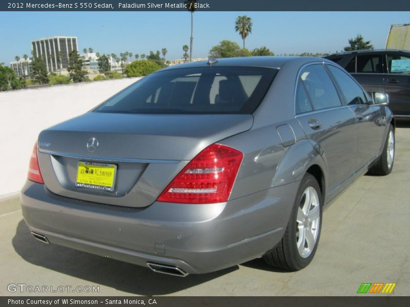 Paladium Silver Metallic / Black 2012 Mercedes-Benz S 550 Sedan