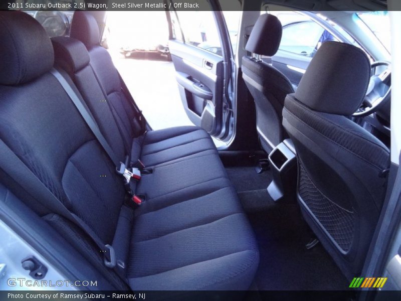 Steel Silver Metallic / Off Black 2011 Subaru Outback 2.5i Wagon