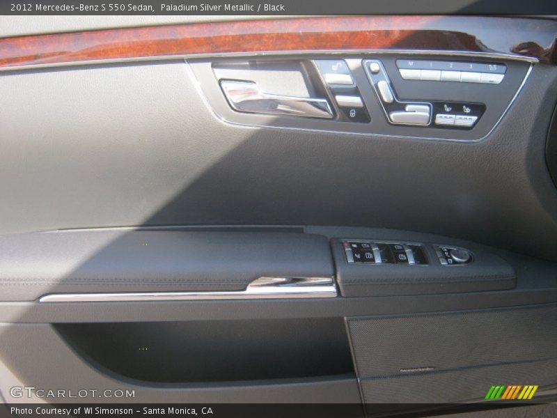 Paladium Silver Metallic / Black 2012 Mercedes-Benz S 550 Sedan