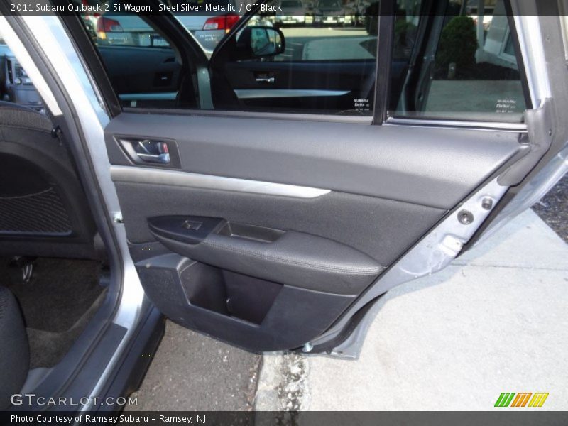 Steel Silver Metallic / Off Black 2011 Subaru Outback 2.5i Wagon
