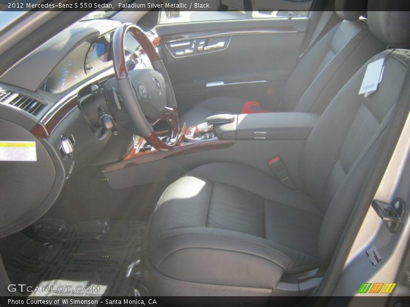 Paladium Silver Metallic / Black 2012 Mercedes-Benz S 550 Sedan