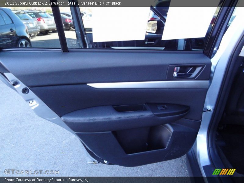 Steel Silver Metallic / Off Black 2011 Subaru Outback 2.5i Wagon