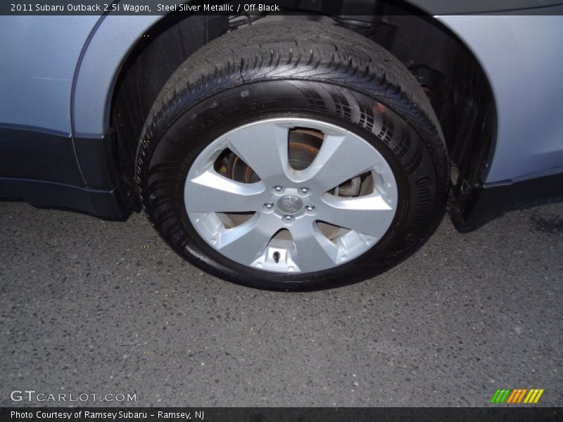 Steel Silver Metallic / Off Black 2011 Subaru Outback 2.5i Wagon