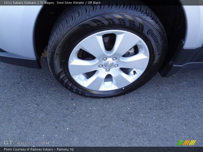 Steel Silver Metallic / Off Black 2011 Subaru Outback 2.5i Wagon