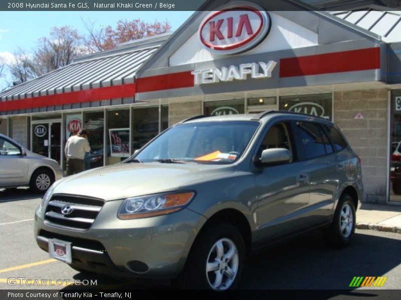 Natural Khaki Green / Beige 2008 Hyundai Santa Fe GLS