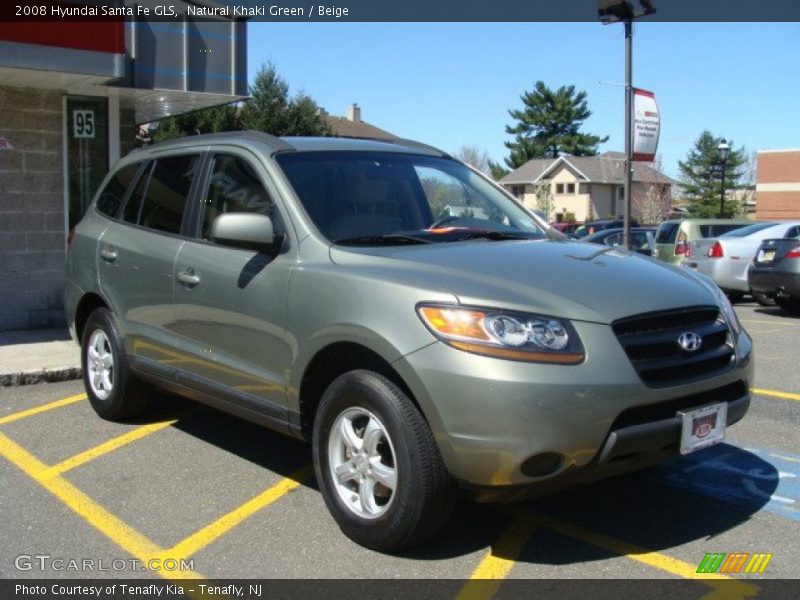 Natural Khaki Green / Beige 2008 Hyundai Santa Fe GLS