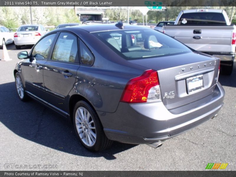 Titanium Grey Metallic / Off Black Leather 2011 Volvo S40 T5