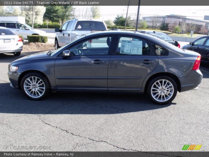 Titanium Grey Metallic / Off Black Leather 2011 Volvo S40 T5
