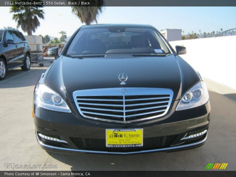 Black / Black 2012 Mercedes-Benz S 550 Sedan