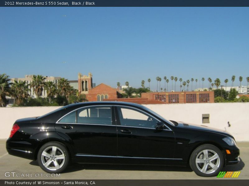 Black / Black 2012 Mercedes-Benz S 550 Sedan