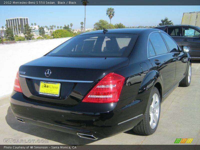 Black / Black 2012 Mercedes-Benz S 550 Sedan