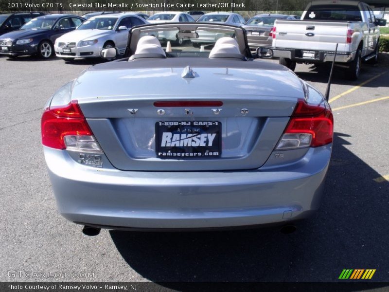 Celestial Blue Metallic / Soverign Hide Calcite Leather/Off Black 2011 Volvo C70 T5