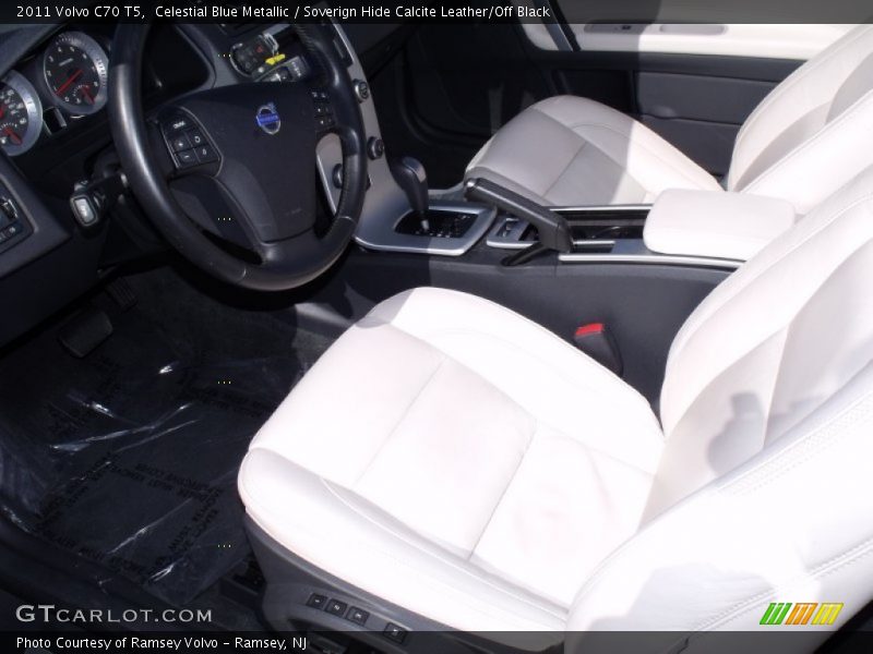 Celestial Blue Metallic / Soverign Hide Calcite Leather/Off Black 2011 Volvo C70 T5