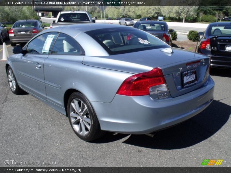 Celestial Blue Metallic / Soverign Hide Calcite Leather/Off Black 2011 Volvo C70 T5