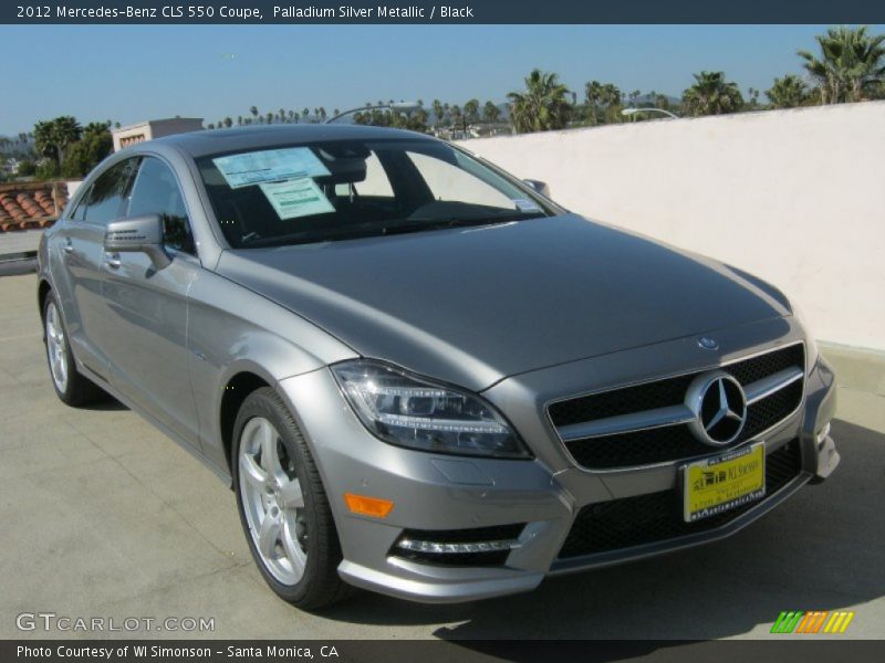 Palladium Silver Metallic / Black 2012 Mercedes-Benz CLS 550 Coupe