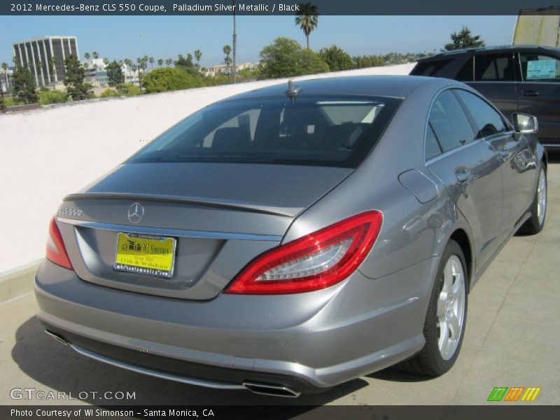 Palladium Silver Metallic / Black 2012 Mercedes-Benz CLS 550 Coupe