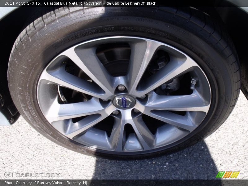 Celestial Blue Metallic / Soverign Hide Calcite Leather/Off Black 2011 Volvo C70 T5