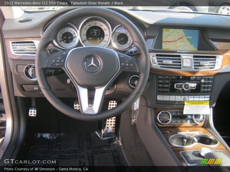 Palladium Silver Metallic / Black 2012 Mercedes-Benz CLS 550 Coupe