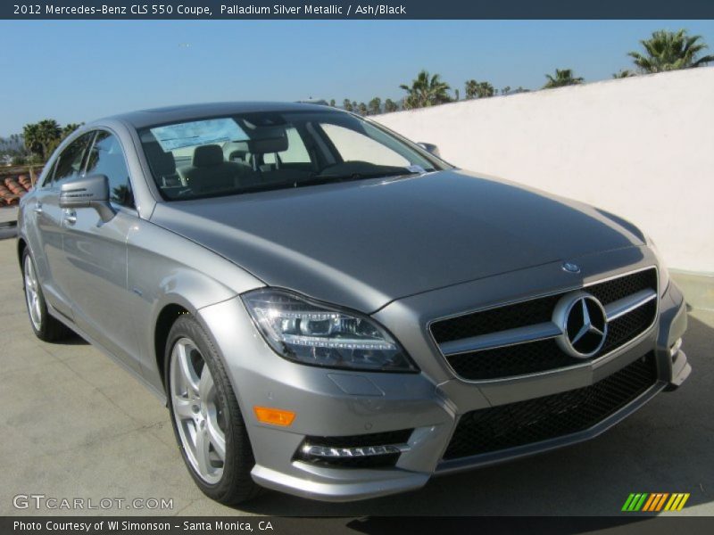 Palladium Silver Metallic / Ash/Black 2012 Mercedes-Benz CLS 550 Coupe