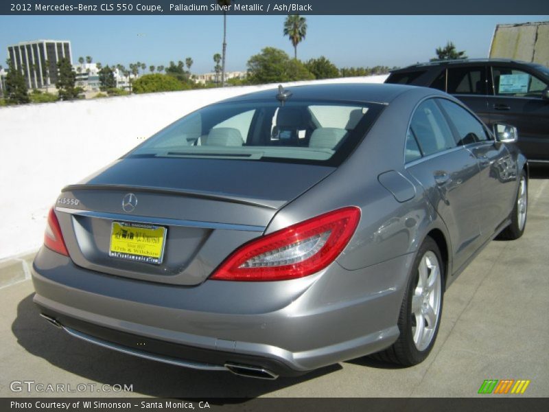 Palladium Silver Metallic / Ash/Black 2012 Mercedes-Benz CLS 550 Coupe