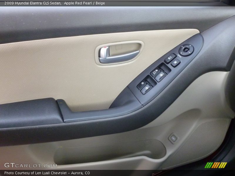 Apple Red Pearl / Beige 2009 Hyundai Elantra GLS Sedan