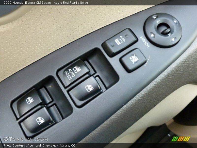 Apple Red Pearl / Beige 2009 Hyundai Elantra GLS Sedan