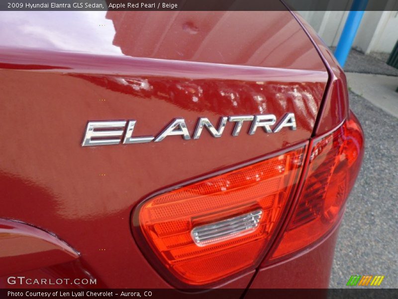 Apple Red Pearl / Beige 2009 Hyundai Elantra GLS Sedan