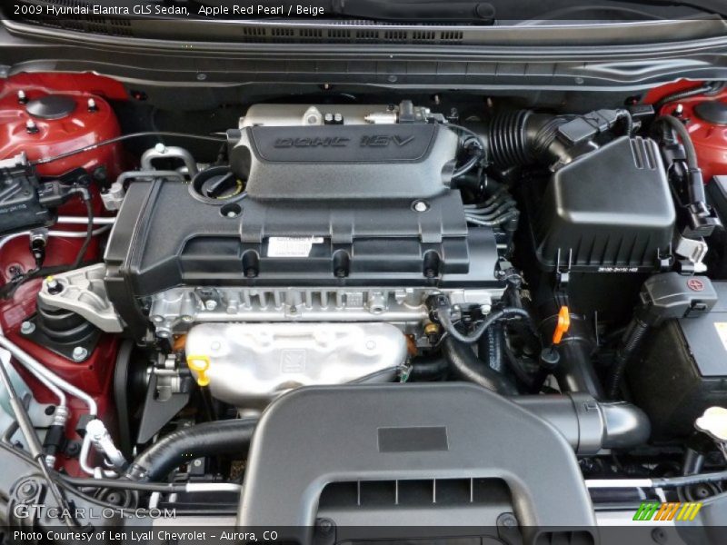 Apple Red Pearl / Beige 2009 Hyundai Elantra GLS Sedan