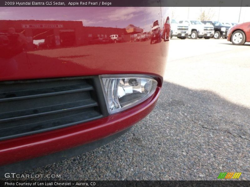 Apple Red Pearl / Beige 2009 Hyundai Elantra GLS Sedan