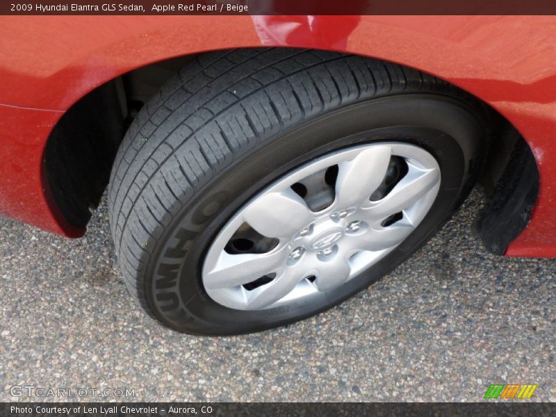 Apple Red Pearl / Beige 2009 Hyundai Elantra GLS Sedan