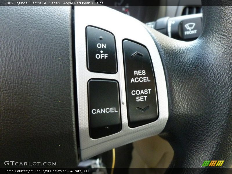 Apple Red Pearl / Beige 2009 Hyundai Elantra GLS Sedan