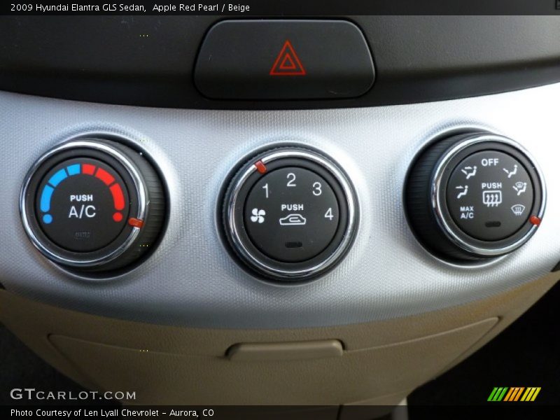 Apple Red Pearl / Beige 2009 Hyundai Elantra GLS Sedan