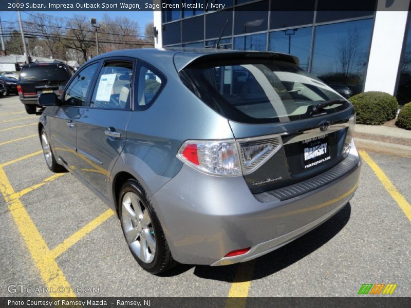 Sage Green Metallic / Ivory 2009 Subaru Impreza Outback Sport Wagon