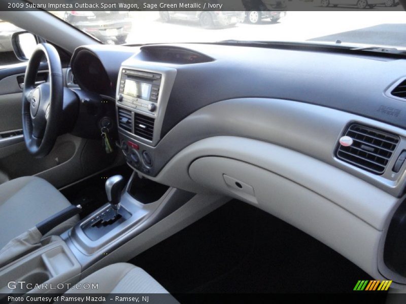 Sage Green Metallic / Ivory 2009 Subaru Impreza Outback Sport Wagon