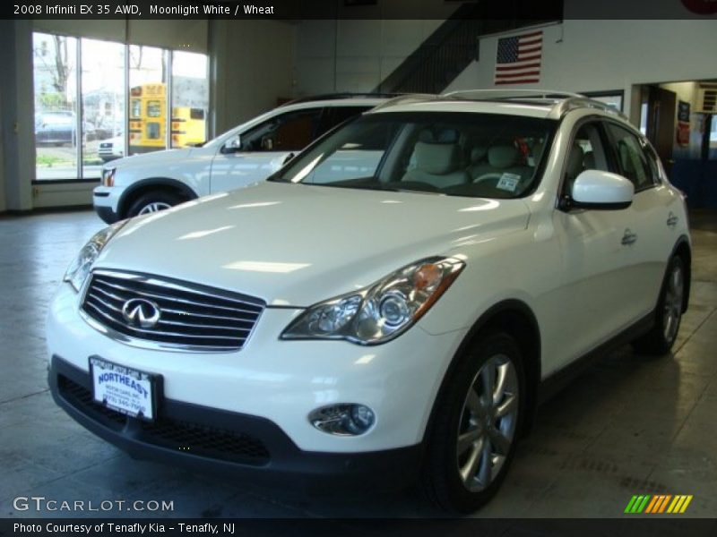 Moonlight White / Wheat 2008 Infiniti EX 35 AWD