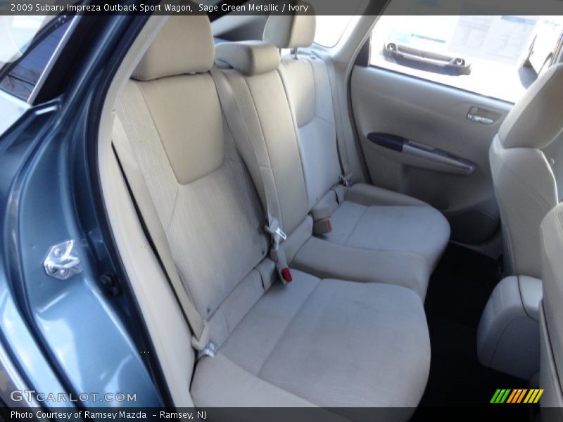 Sage Green Metallic / Ivory 2009 Subaru Impreza Outback Sport Wagon