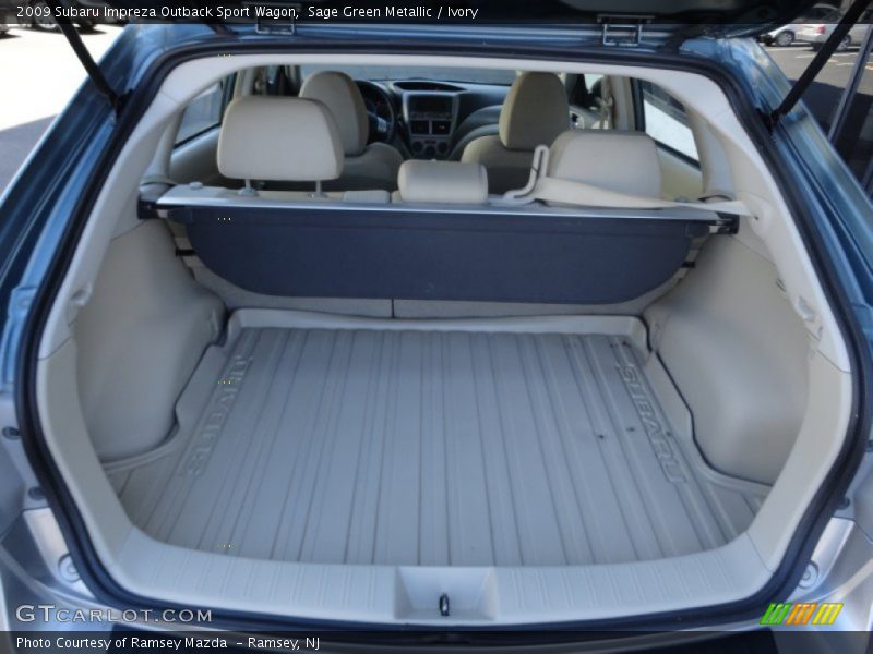 Sage Green Metallic / Ivory 2009 Subaru Impreza Outback Sport Wagon