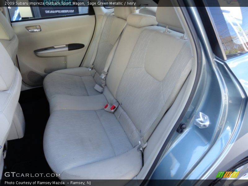 Sage Green Metallic / Ivory 2009 Subaru Impreza Outback Sport Wagon