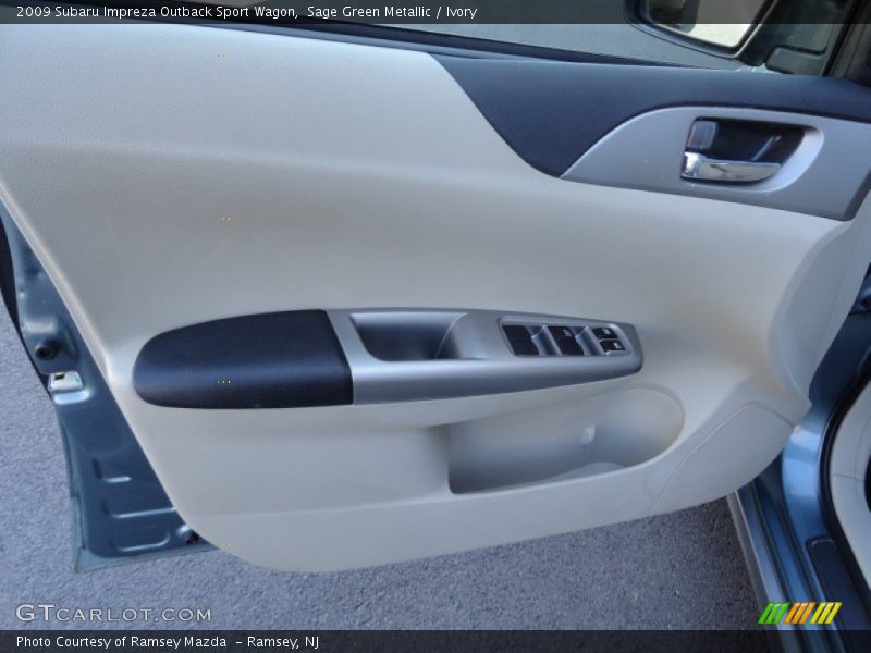 Sage Green Metallic / Ivory 2009 Subaru Impreza Outback Sport Wagon
