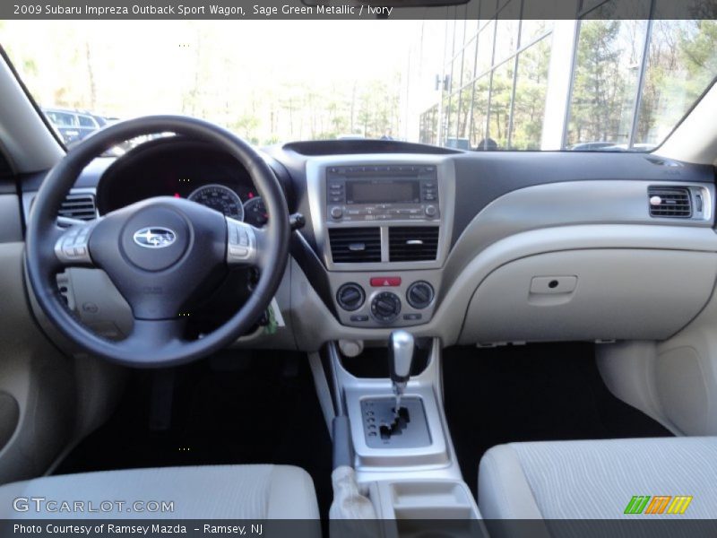 Sage Green Metallic / Ivory 2009 Subaru Impreza Outback Sport Wagon