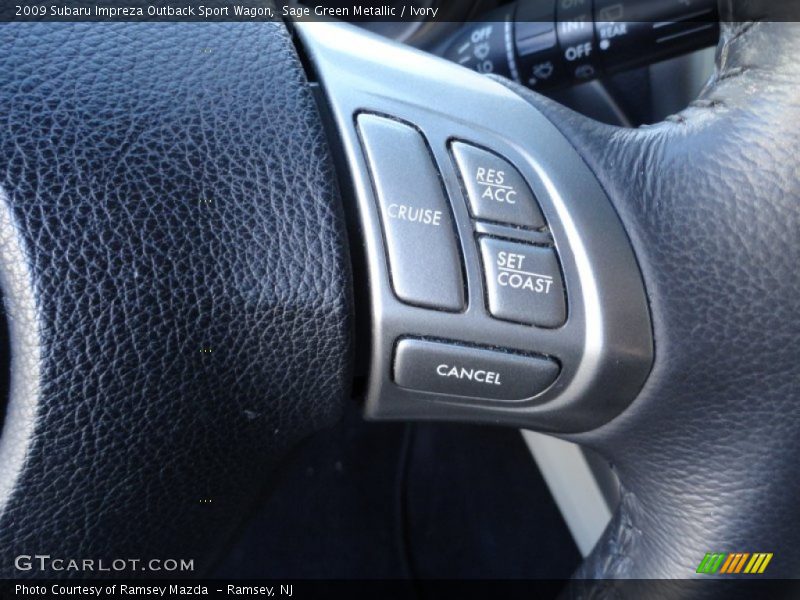 Sage Green Metallic / Ivory 2009 Subaru Impreza Outback Sport Wagon