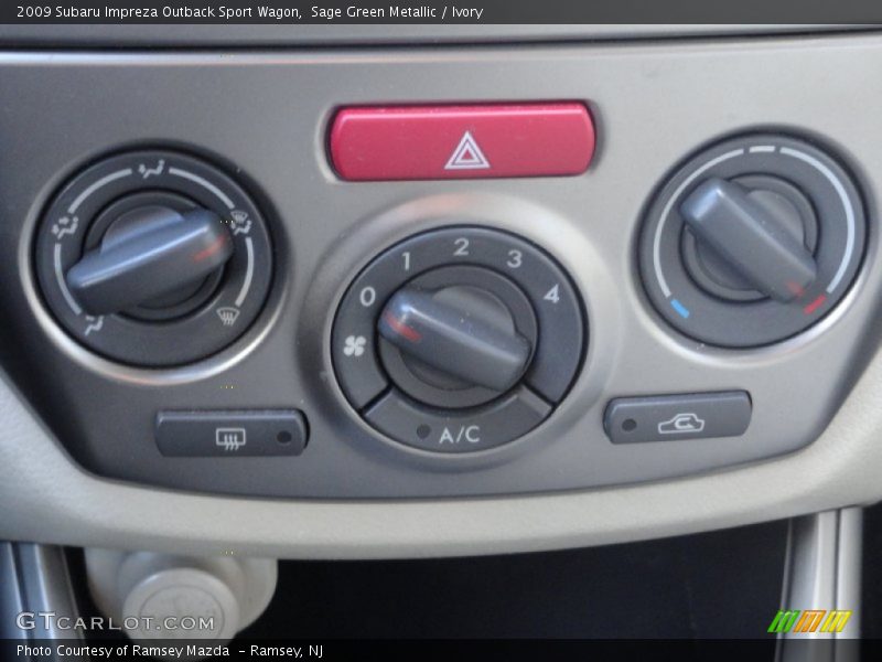 Sage Green Metallic / Ivory 2009 Subaru Impreza Outback Sport Wagon