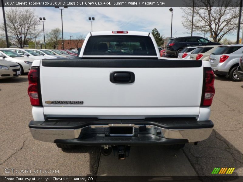 Summit White / Medium Gray 2007 Chevrolet Silverado 3500HD Classic LT Crew Cab 4x4