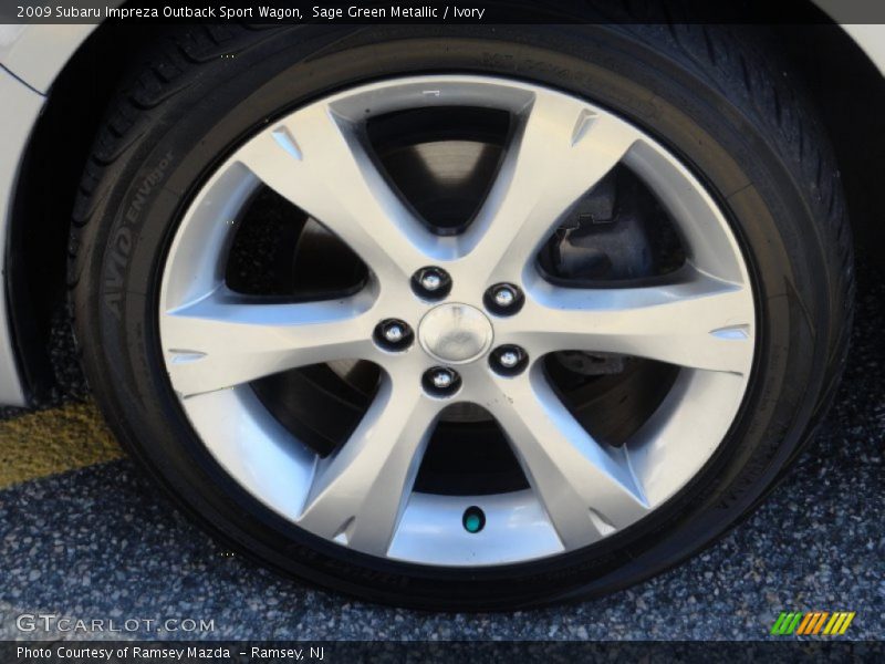 Sage Green Metallic / Ivory 2009 Subaru Impreza Outback Sport Wagon