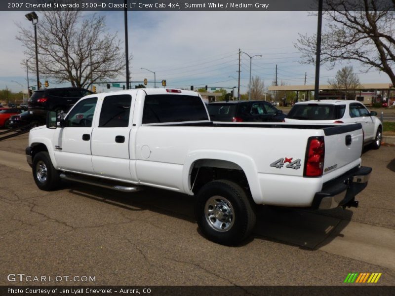 Summit White / Medium Gray 2007 Chevrolet Silverado 3500HD Classic LT Crew Cab 4x4