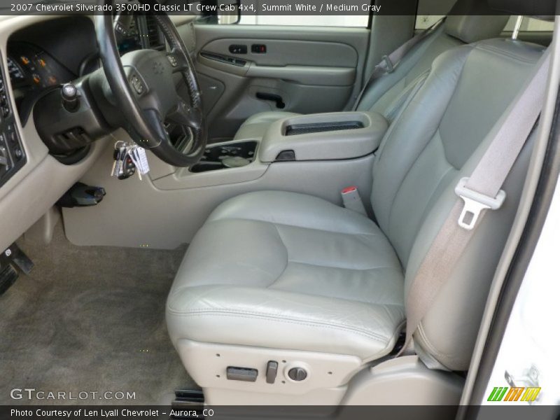 Summit White / Medium Gray 2007 Chevrolet Silverado 3500HD Classic LT Crew Cab 4x4